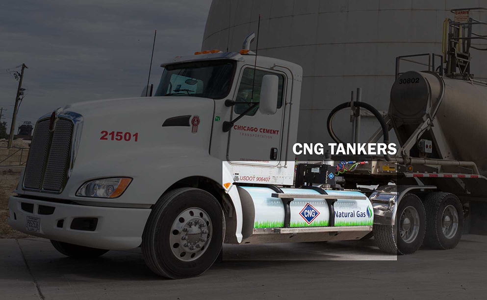 Ozinga CNG powered tanker