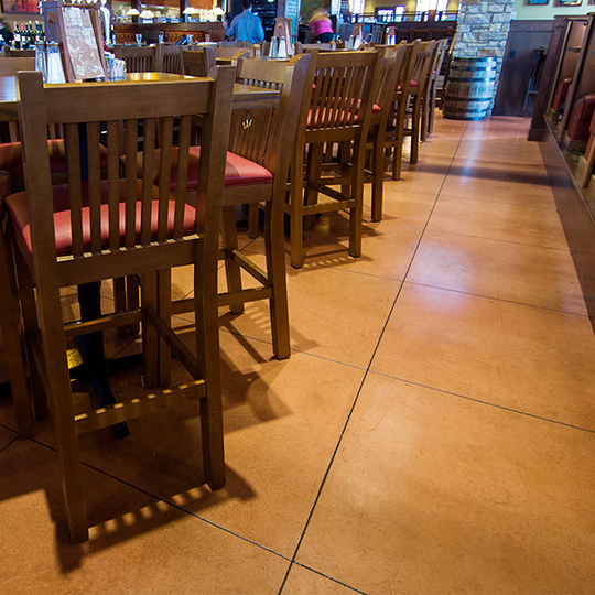 light commercial flooring in restaurant