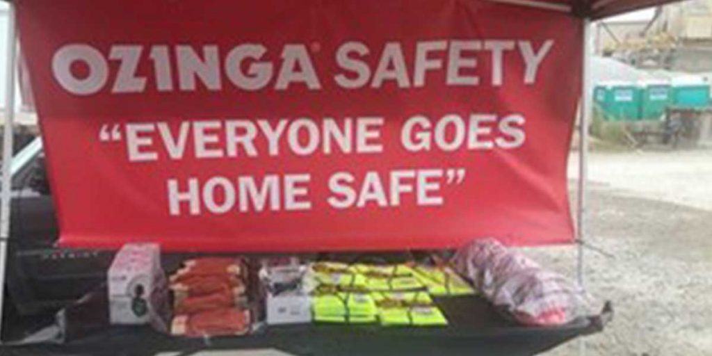Ozinga safety banner