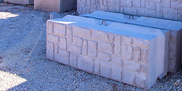 Large Concrete Blocks Standard Decorative Ozinga - Stamped Concrete Block Retaining Wall