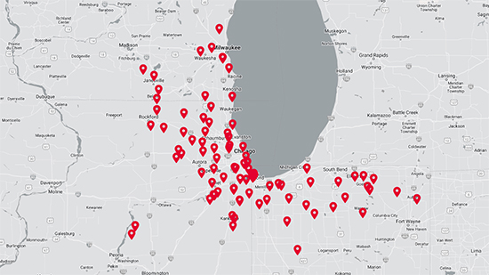 Ozinga Midwest Locations