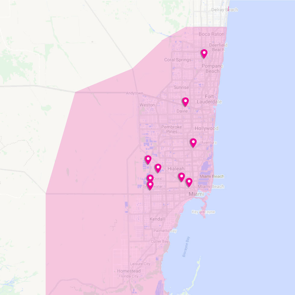 Ozinga Florida locations map